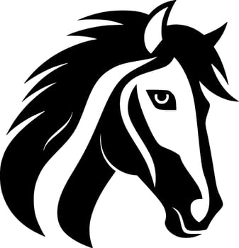 Horse - Minimalist and Flat Logo - illustration vector