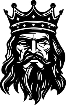 King, Minimalist and Simple Silhouette - illustration vector