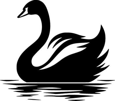 Swan - Minimalist and Flat Logo - illustration vector