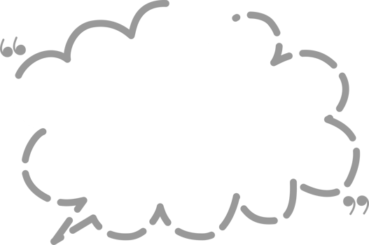Hand draw doodle Black and white color speech bubble balloon with quotation marks, icon sticker memo keyword planner text box banner png