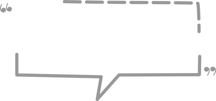 Hand draw doodle Black and white color speech bubble balloon with quotation marks, icon sticker memo keyword planner text box banner png