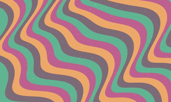 Psychedelic groovy background. vector