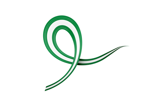 3d Flag Of Nigeria 3d Wavy Shiny Nigeria Ribbon Flag 3d Illustration png