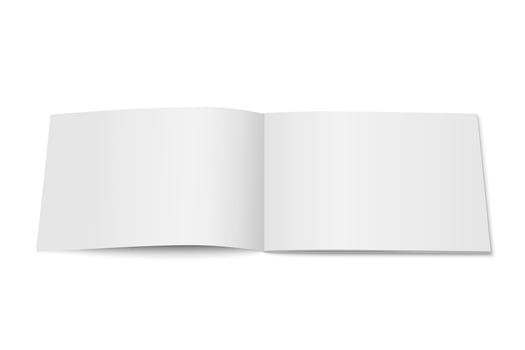 white mock up of magazine isolated. vector