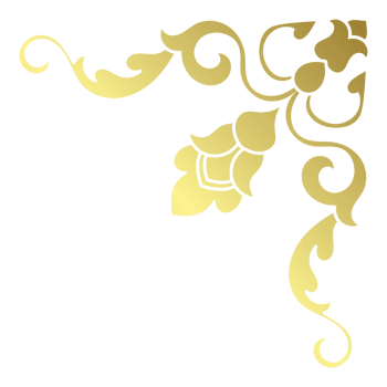 golden decorative corner Vintage style, gold abstract paper border customization. png