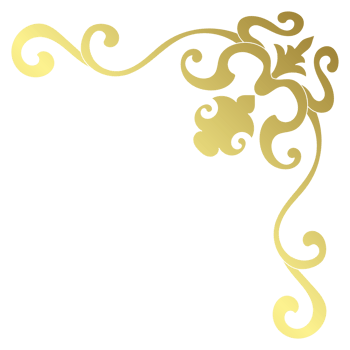 golden decorative corner Vintage style, gold abstract paper border customization. png