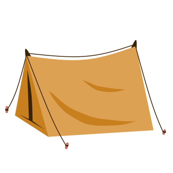 Summer camping tent png