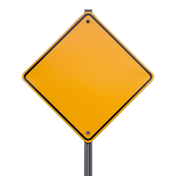 Road sign isolated on a transparent background png