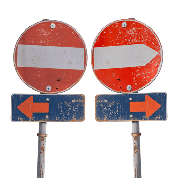 Road sign isolated on a transparent background png