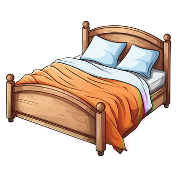 Minimalist Bed Illustration vector