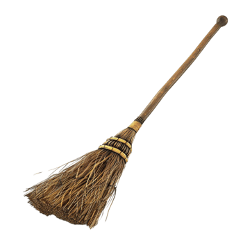 A Broomstick on transparency background Generative-AI png