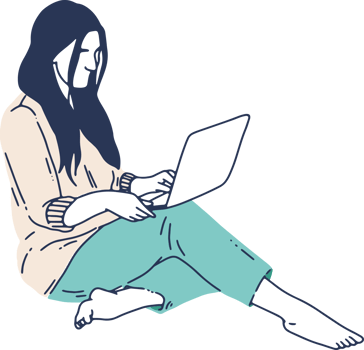 Remote Work and Digital Nomad, woman working from anywhere png