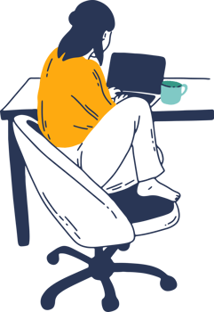 Remote Work and Digital Nomad, woman working from anywhere png