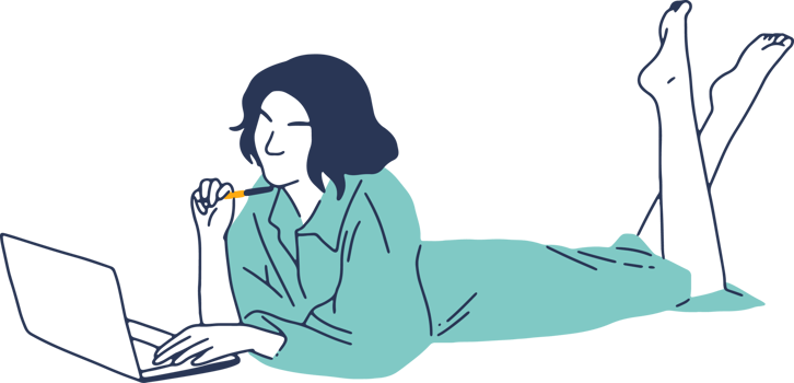 Remote Work and Digital Nomad, woman working from anywhere png