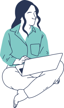 Remote Work and Digital Nomad, woman working from anywhere png
