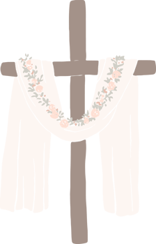 Minimal and simple Easter Cross, Christian religion png