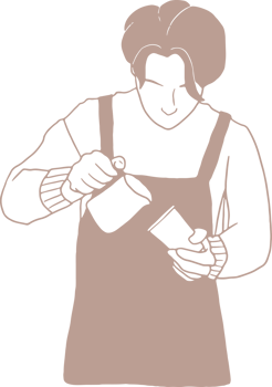 Minimal and simple Barista, coffee maker, coffee shop menu png