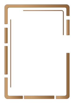 rectangle frame brown borders png