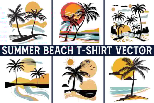 Summer beach t shirt , Summer slogan with beach illustration, Summer, Aloha surf typography for t-shirt print , beach print vector