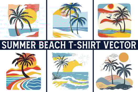 Summer beach t shirt , Summer slogan with beach illustration, Summer, Aloha surf typography for t-shirt print , beach print vector