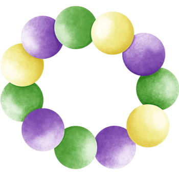 Mardi Gras badge collection png