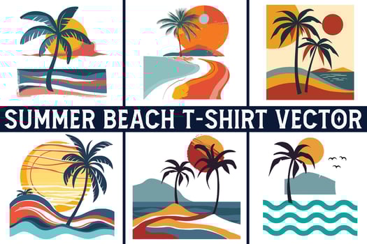 Summer beach t shirt , Summer slogan with beach illustration, Summer, Aloha surf typography for t-shirt print , beach print vector