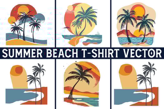 Summer beach t shirt , Summer slogan with beach illustration, Summer, Aloha surf typography for t-shirt print , beach print vector