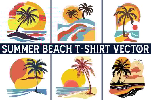 Summer beach t shirt , Summer slogan with beach illustration, Summer, Aloha surf typography for t-shirt print , beach print vector