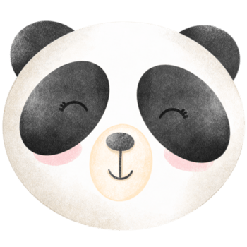 Panda Valentine's bay png