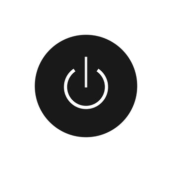 Power button icon for apps and website. vector