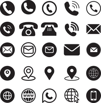 Modern Communication Icon Illustration vector