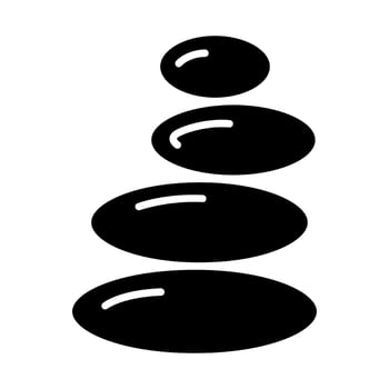 Stone therapy line icon. Spa, relaxation, wellness, health, massage, stress relief, therapeutic, balance, energy, holistic, healing, calm, meditation, stones, natural, tranquility, zen, treatment vector
