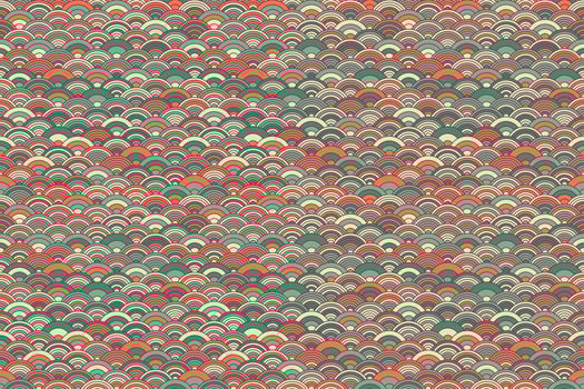 Chinese cloud or river seamless pattern . Traditional Asian background witrh abstract design. vector