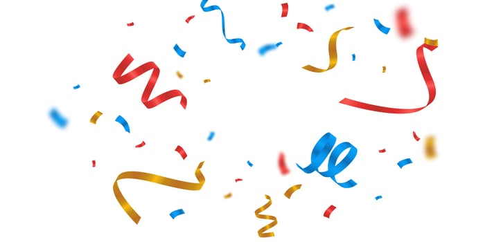 Colorful confetti background that zig-zags falling for the celebration. festival decoration illustration vector