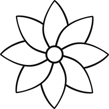 Floral Flower simple hand drawn. png
