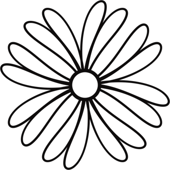 Floral Flower simple hand drawn. png