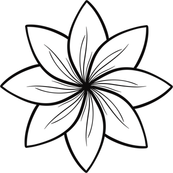 Floral Flower simple hand drawn. png