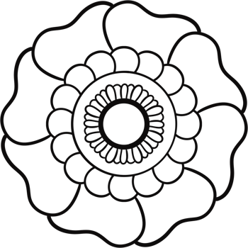 Floral Flower simple hand drawn. png