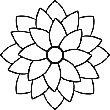 Floral Flower simple hand drawn. png