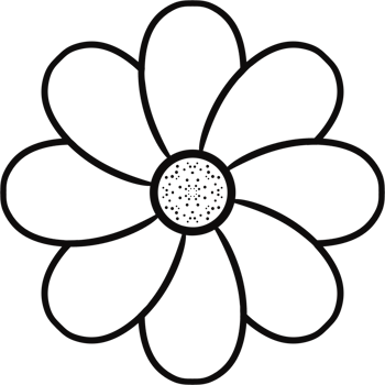 Floral Flower simple hand drawn. png