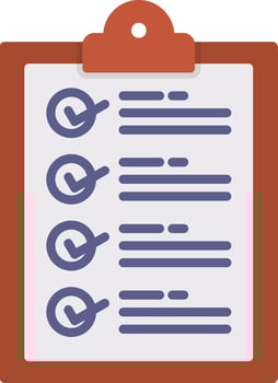 Checklist Flat Icon vector