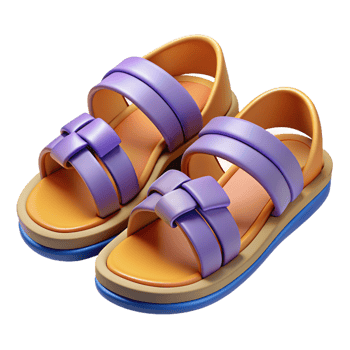 mexican culture 3d illustration of huarache sandals png