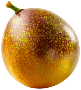 A whole passion fruit isolated illustration on a transparent background png
