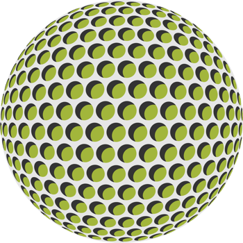 Golf Ball Illustration Isolated Transparent Background png