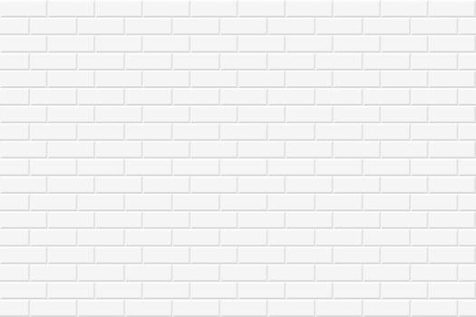 Brick wall seamless geometric texture. White design - simple background vector