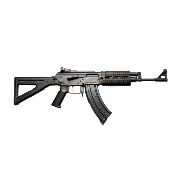 an ak - 47 machine gun on a transparent background png