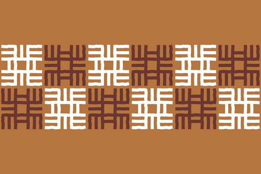 Hand drawn abstract afro geometric seamless border pattern, ethnic background, simple style - great for textiles, banners, wallpapers, wrapping paper vector