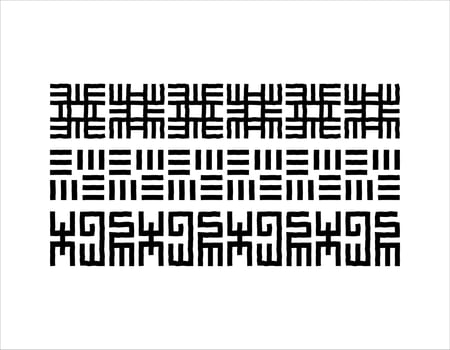 Hand drawn abstract afro geometric seamless border pattern, ethnic background, simple style - great for textiles, banners, wallpapers, wrapping paper vector