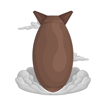 Illustration of nuclear bomb vector