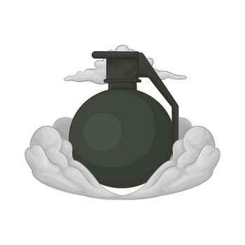 Illustration of grenade bomb vector